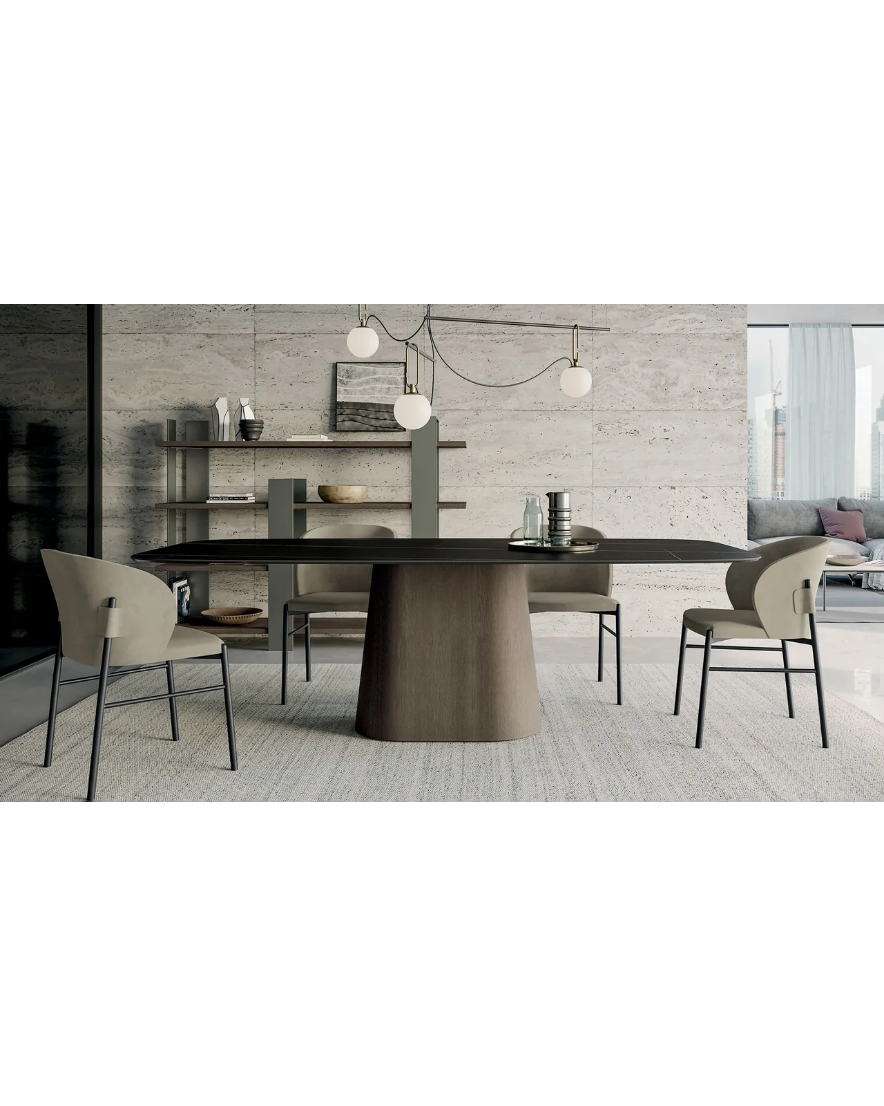 Kyoto bookcase by Dall'Agnese, in an interior setting, photo 6 of 6, Nobili Design catalog