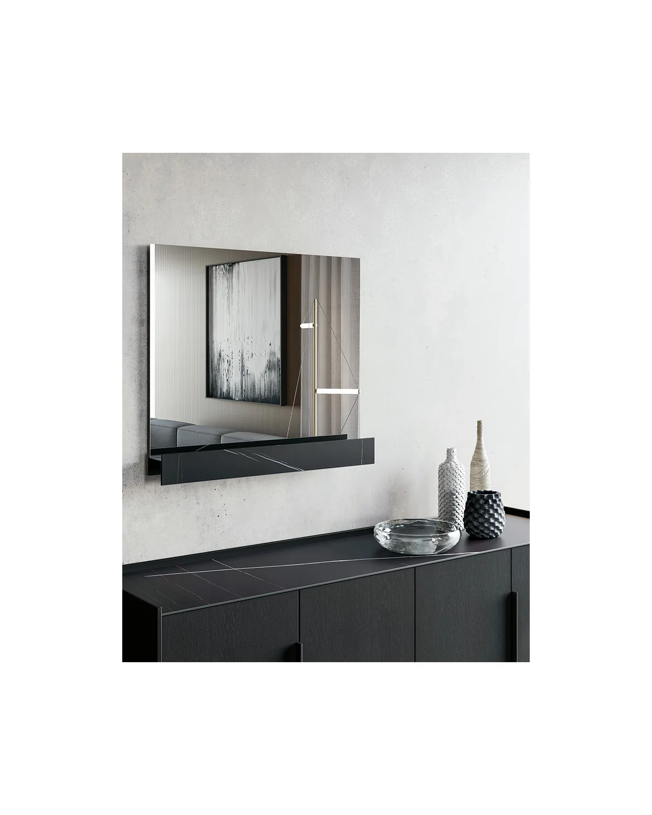 Specchio Line di Dall'Agnese, in ambiente, foto 3 di 3, catalogo Nobili Design