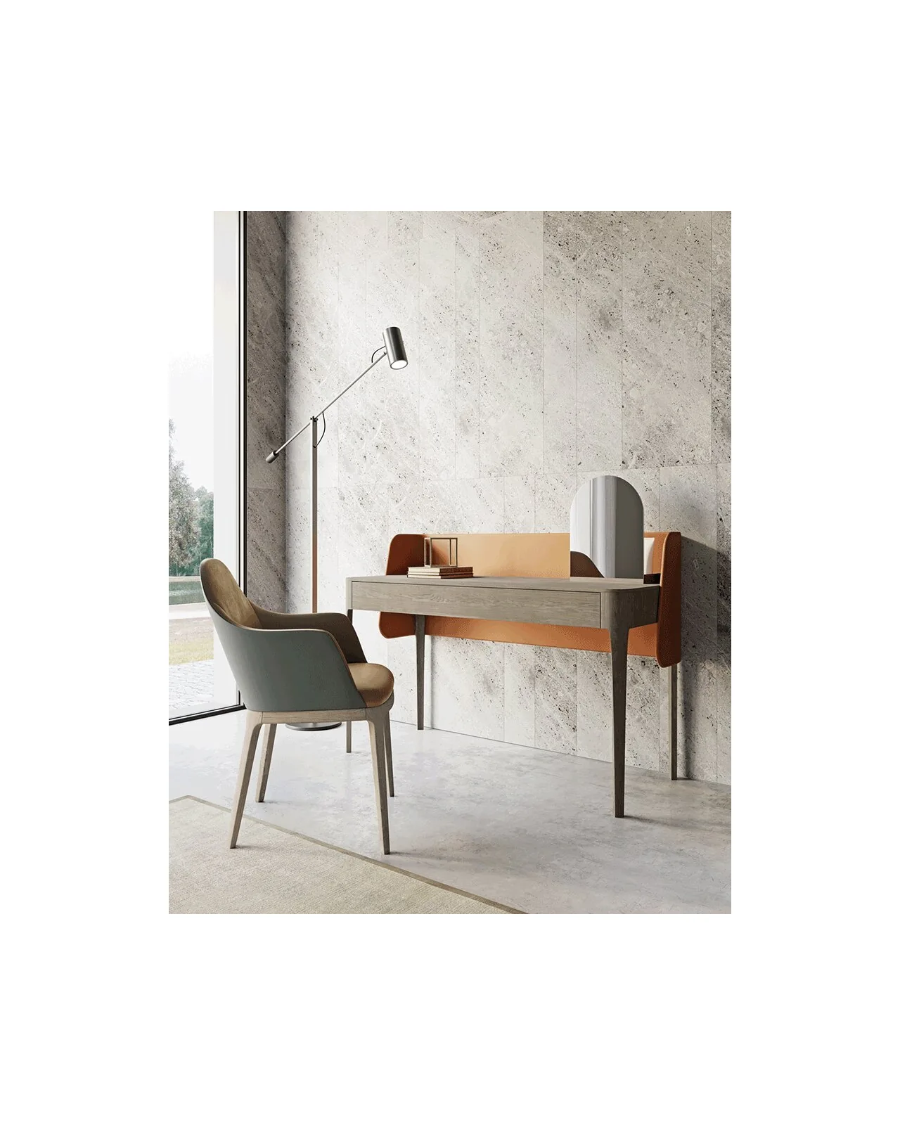 Scrivania Settanta di Dall'Agnese, ambientazione d'interni, foto 3 di 3, catalogo Nobili Design