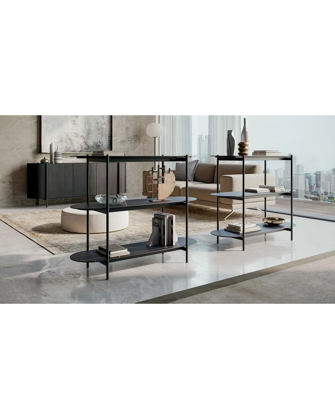 Supernova bookcase by Dall'Agnese, in an interior setting, photo 2 of 5