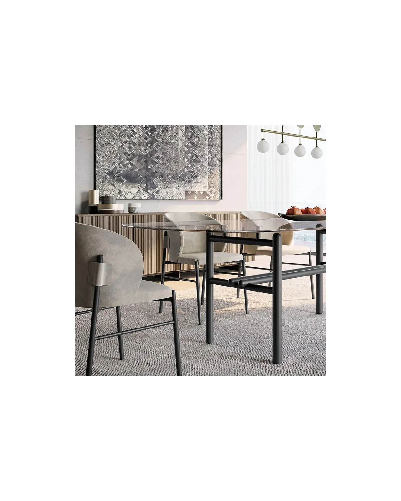Supernova dining table by Dall'Agnese, in an interior setting, photo 3 of 5
