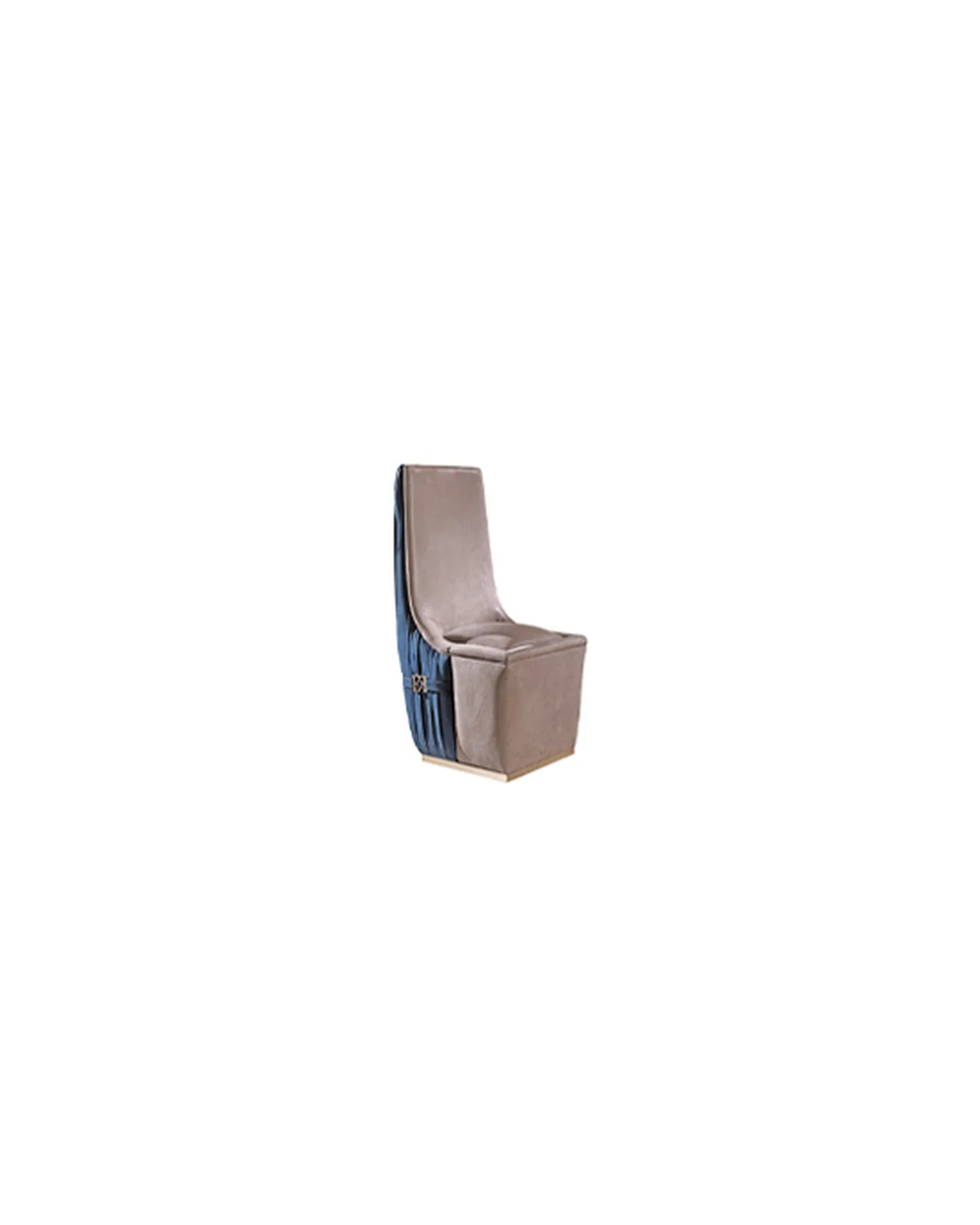 Aglaia Armchair by Epoque, Exence collection, armchair in fabric or leather, studio view, photo 3 of 3
