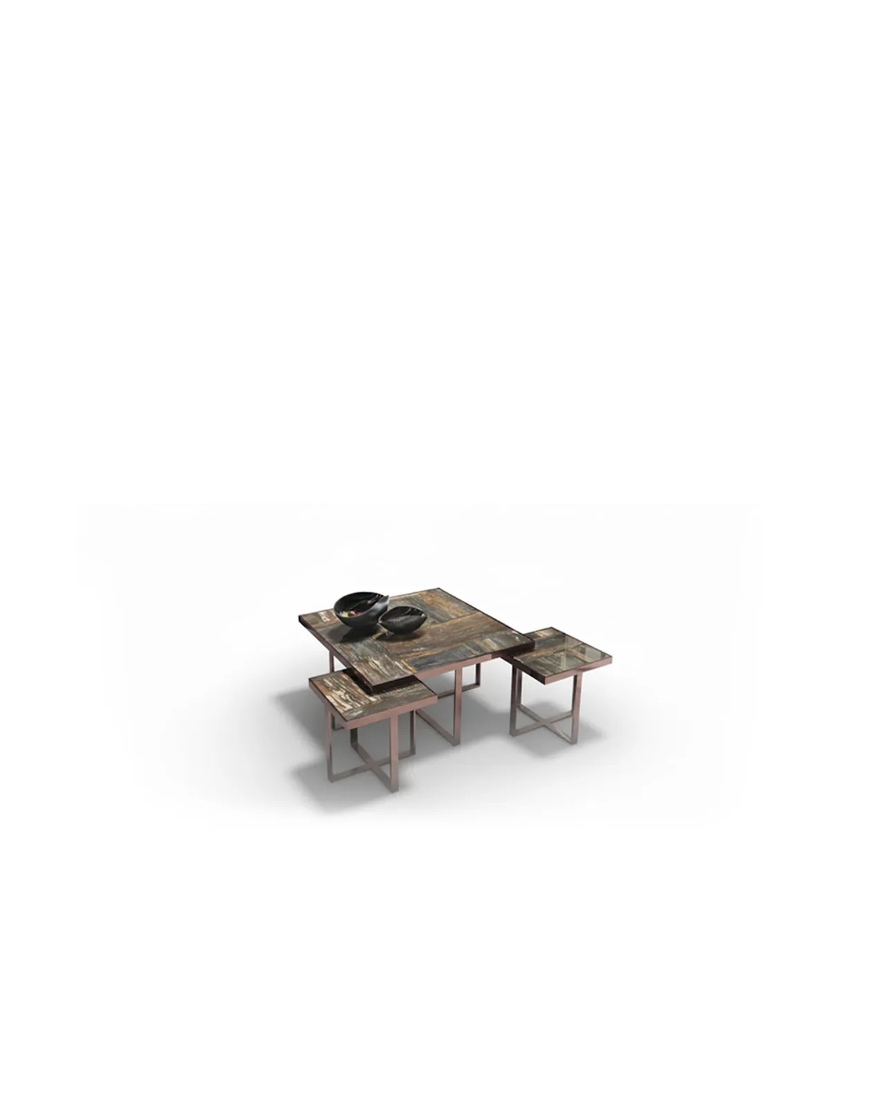 Tavolino Argon di Epoque, collezione Exence, tavolino, vista in studio, foto 2 di 3