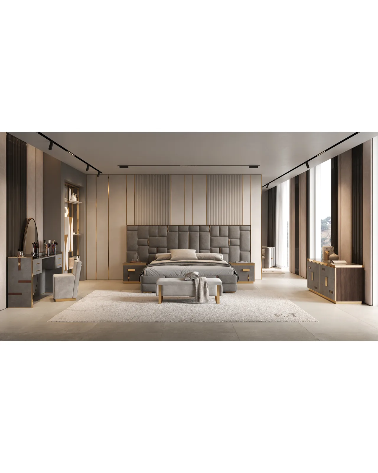 Cromo Plus Dresser by Epoque, in a bedroom setting, photo 3 of 3