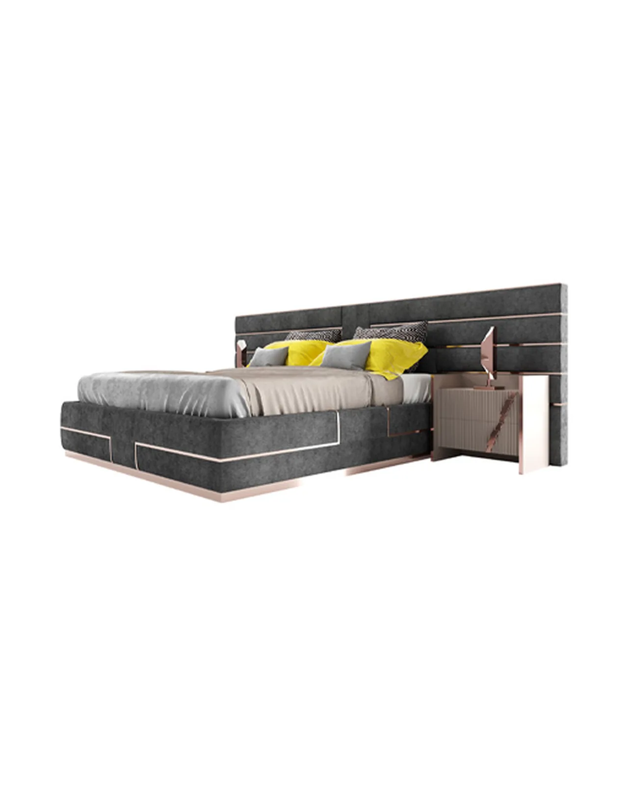 Letto Mochi di Epoque, vista in studio, foto 2 di 3, catalogo Nobili Design