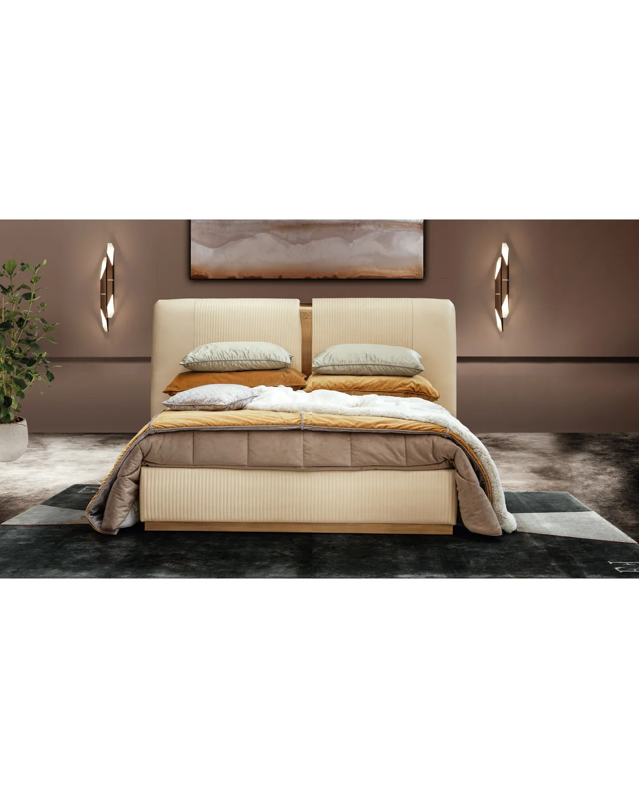 Nife Bed by Epoque, in a bedroom setting, photo 1 of 5, Nobili Design catalog