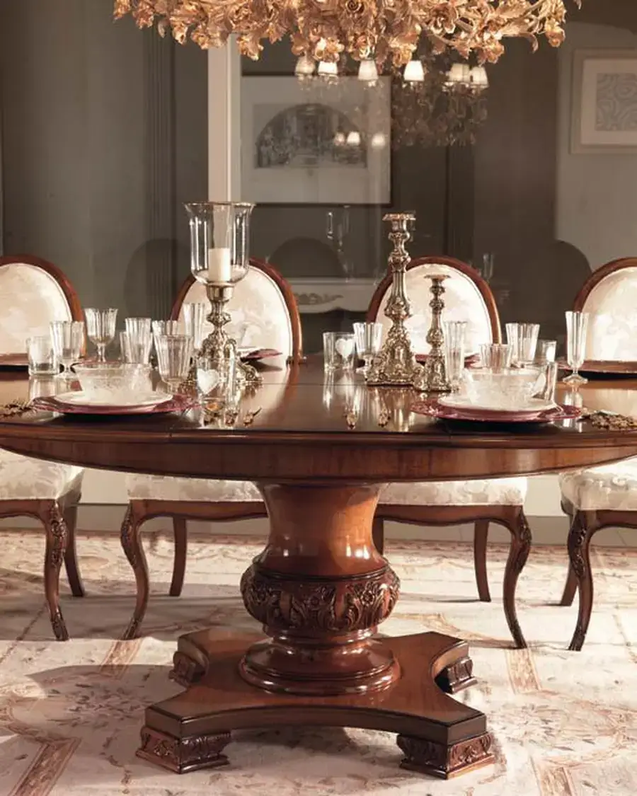 Gran Guardia Dining Chair 2009 by Francesco Pasi, hand-carved cherry furniture for the dining room