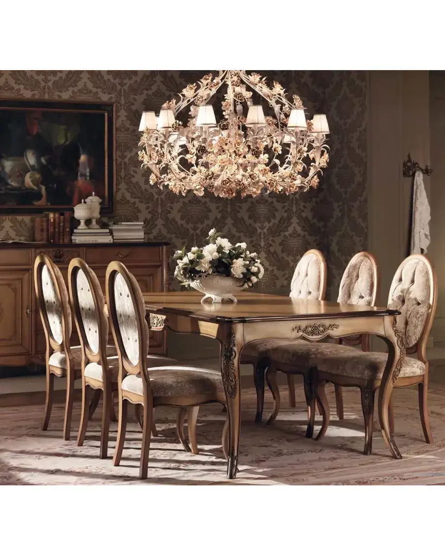 Gran Guardia Dining Chair 2010 by Francesco Pasi, Venetian carved furniture for the dining room