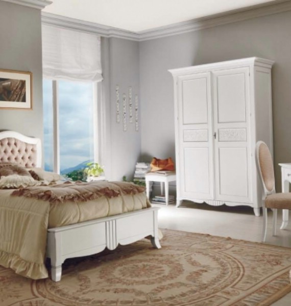 New Deco classic upholstered beds made of wood 4