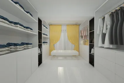 Contemporary style interior design project for a home 