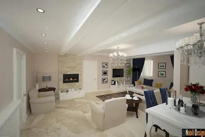 Unforgettable interior design concept for a modern apartment 