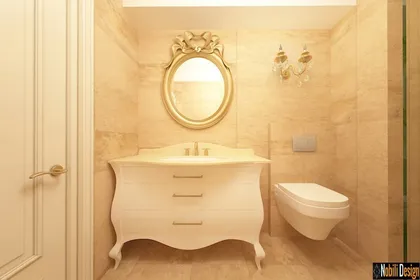 Elegant beauty salon interior design project 
