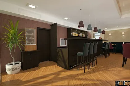 Mediterranean style interior design restaurant in Monaco