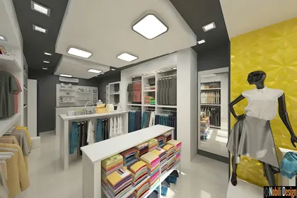 Interior design for a clothes shop in Monaco