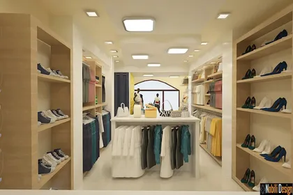 Interior design for a clothes shop in Monaco