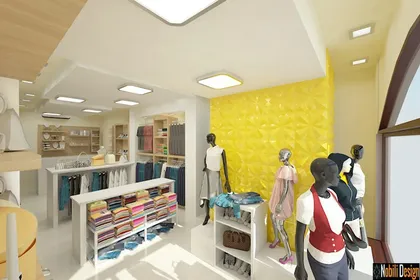 Interior design for a clothes shop in Monaco