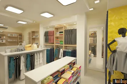 Interior design for a clothes shop in Monaco