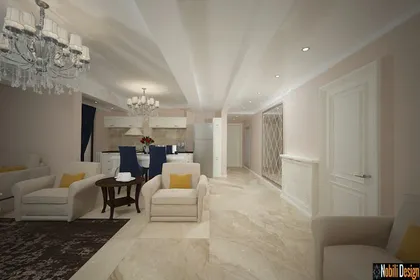 Interior design for a modern apartment in Marseille