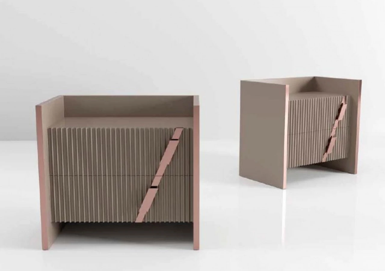 Exence Bedside Tables for Bedroom Sets, Italian bedroom furniture ordered through Nobili Design