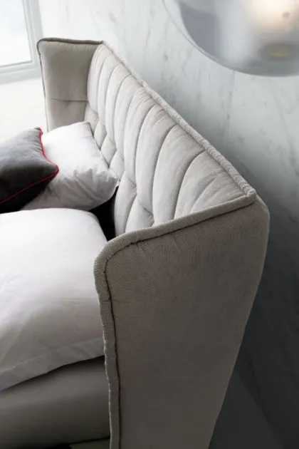 Modern upholstered bed Aspen collection, Italian furniture
