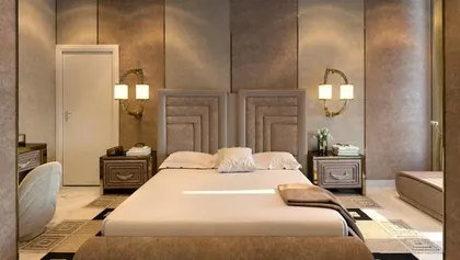 Upholstered Bed Collier Height cm x width cm x depth cm, modern italian bed