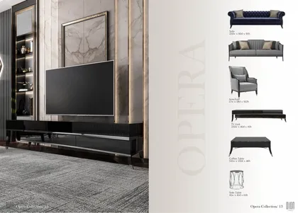 Opera collection living room furniture set