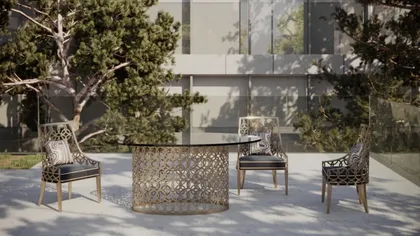 Designer Outdoor Garden Dining Chair Fascinio, luxury dining chairs