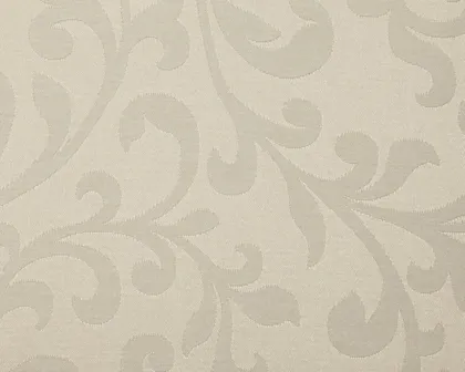 Damask fabric for hotel table linen Rostow Ivory 5