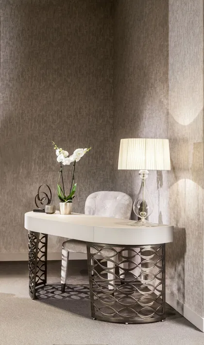 Isidoro secretary desk, Italian living room furniture