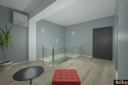 Contemporary indoor design upstairs house