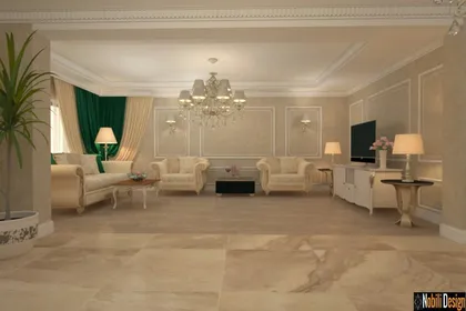 Classic house interior designs concept idea