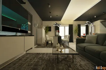 Interior design concept modern apartment in Manchester